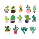 Plant pot enamel lapel pins