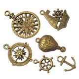 DIY alloy metal accessories letters pendants